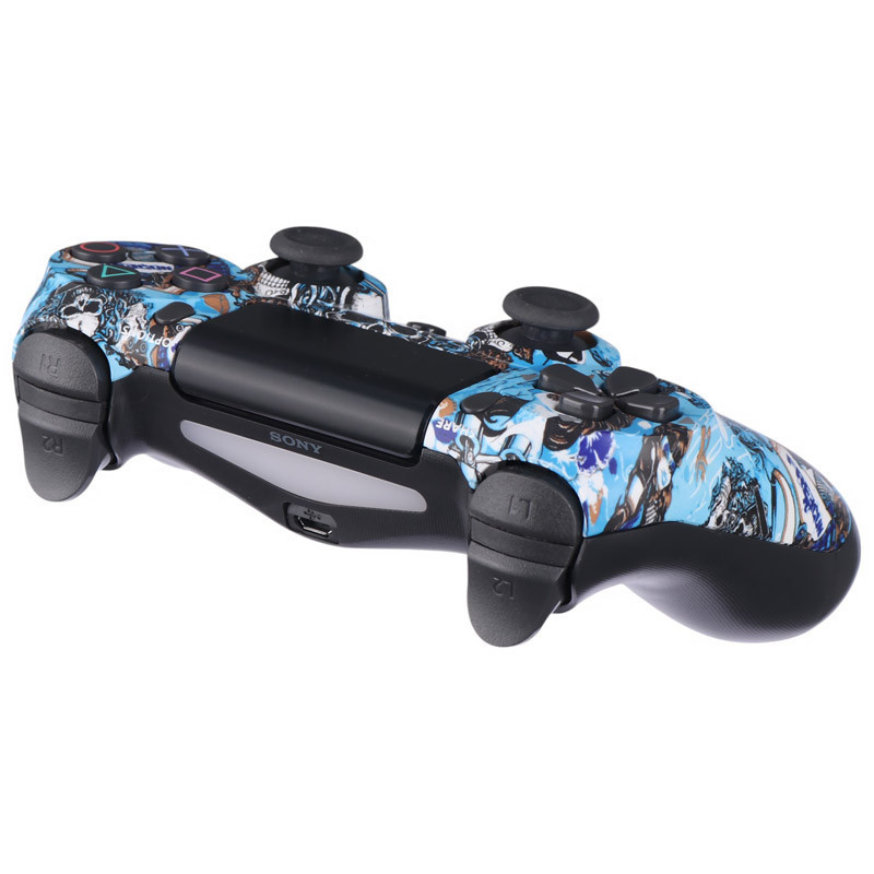 دسته بازی بی سیم SONY PlayStation 4 DualShock 4 High Copy طرح اسکلت کد 2