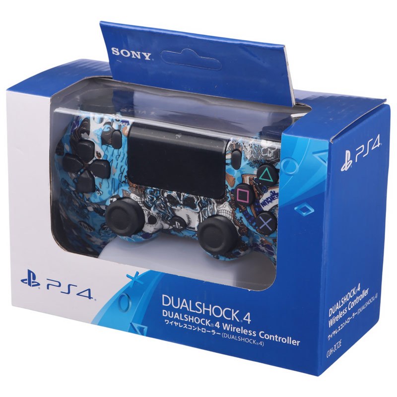 دسته بازی بی سیم SONY PlayStation 4 DualShock 4 High Copy طرح اسکلت کد 2