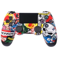 دسته بازی بی سیم SONY PlayStation 4 DualShock 4 High Copy طرح فانتزی کد 7