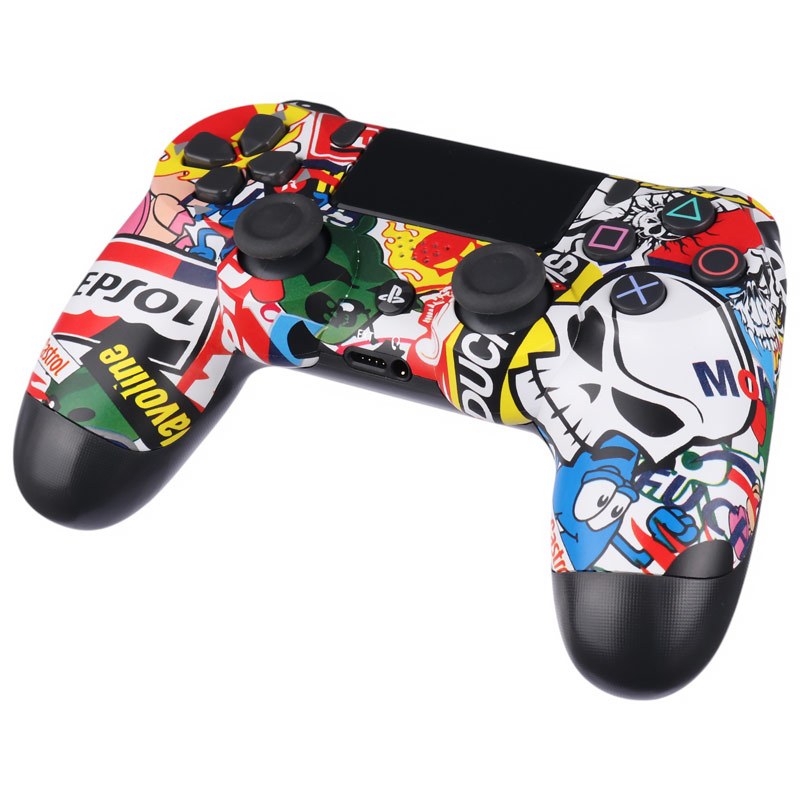 دسته بازی بی سیم SONY PlayStation 4 DualShock 4 High Copy طرح فانتزی کد 7