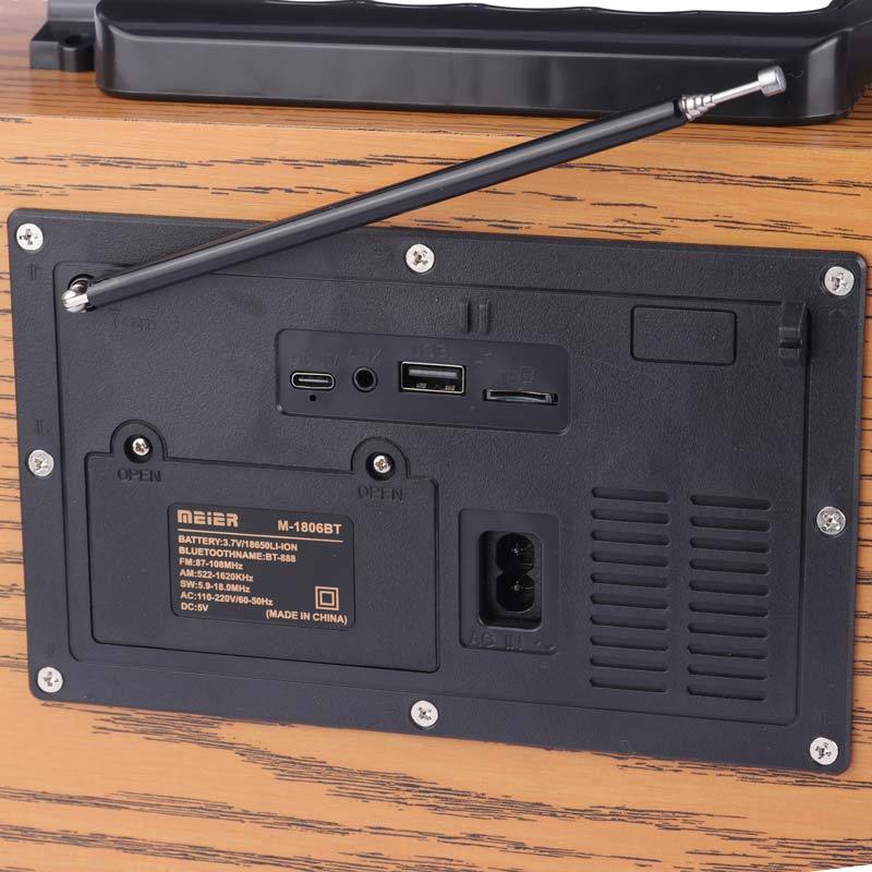 رادیو اسپیکر بلوتوثی رم و فلش خور Meier M-1806BT + ریموت کنترل