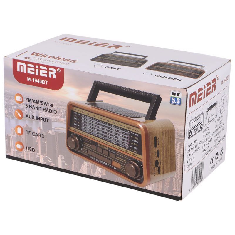 رادیو اسپیکر بلوتوثی رم و فلش خور Meier M-1940BT