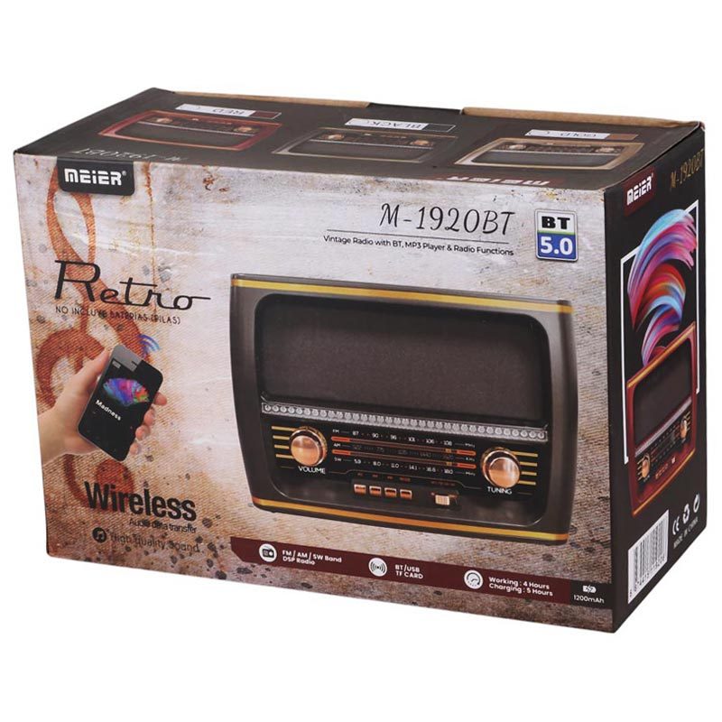 رادیو اسپیکر بلوتوثی رم و فلش خور Meier M-1920BT