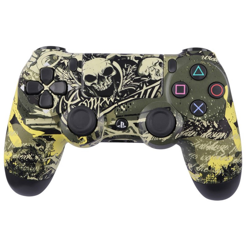 دسته بازی بی سیم SONY PlayStation 4 DualShock 4 High Copy طرح اسکلت کد 3