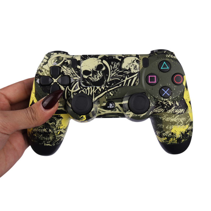 دسته بازی بی سیم SONY PlayStation 4 DualShock 4 High Copy طرح اسکلت کد 3