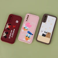 قاب سولید سامسونگ Galaxy A30s / A50 / A50s کارتونی برجسته محافظ لنزدار