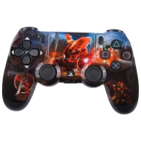 دسته بازی بی سیم SONY PlayStation 4 DualShock 4 High Copy طرح Iron Man