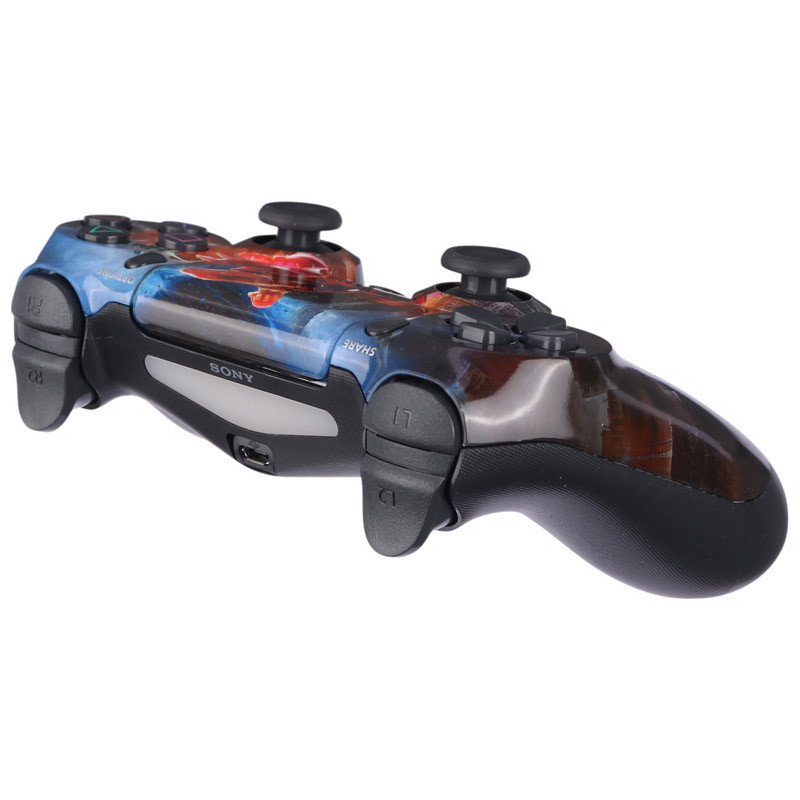 دسته بازی بی سیم SONY PlayStation 4 DualShock 4 High Copy طرح Iron Man