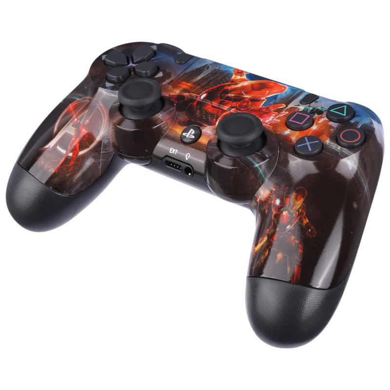 دسته بازی بی سیم SONY PlayStation 4 DualShock 4 High Copy طرح Iron Man
