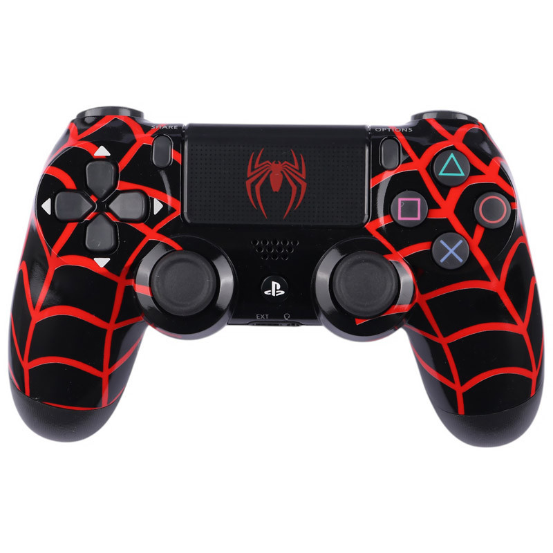 دسته بازی بی سیم SONY PlayStation 4 DualShock 4 High Copy طرح Spider Man کد 9