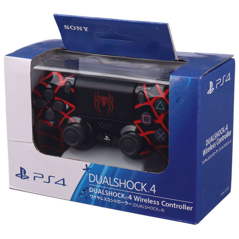 دسته بازی بی سیم SONY PlayStation 4 DualShock 4 High Copy طرح Spider Man کد 9