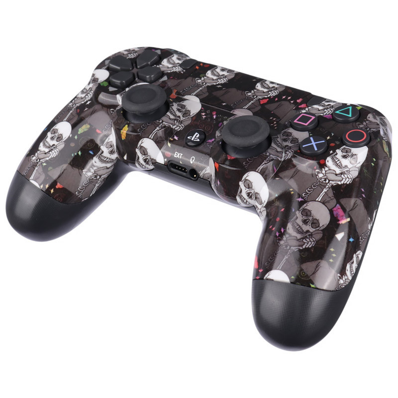 دسته بازی بی سیم SONY PlayStation 4 DualShock 4 High Copy طرح اسکلت کد 4