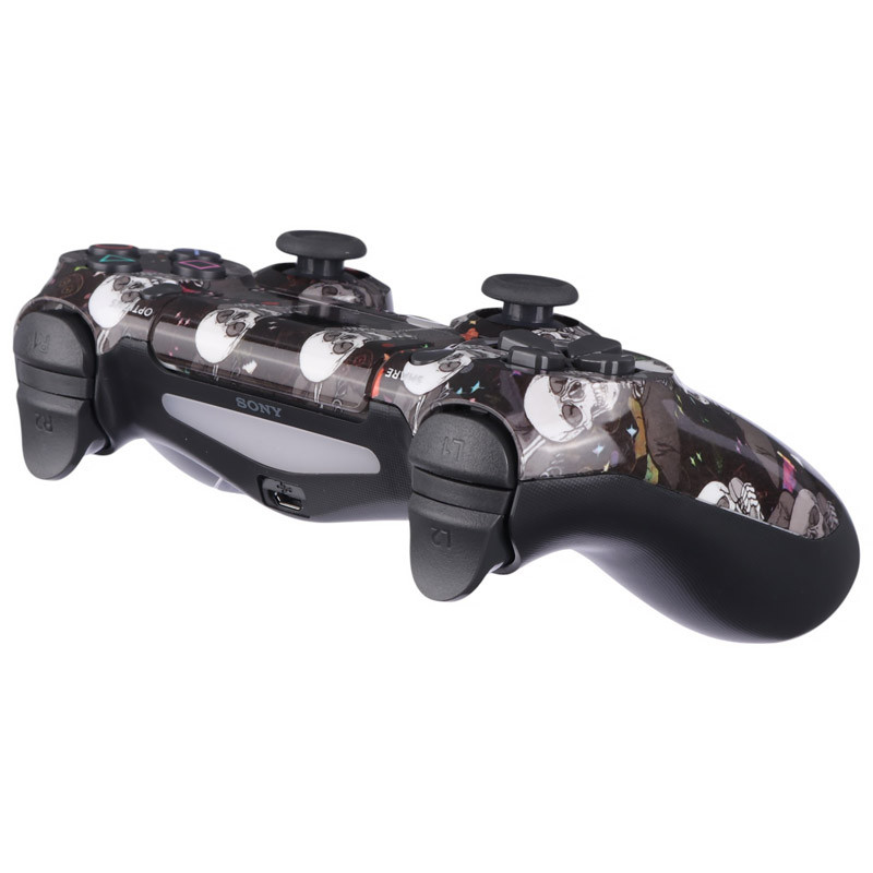 دسته بازی بی سیم SONY PlayStation 4 DualShock 4 High Copy طرح اسکلت کد 4