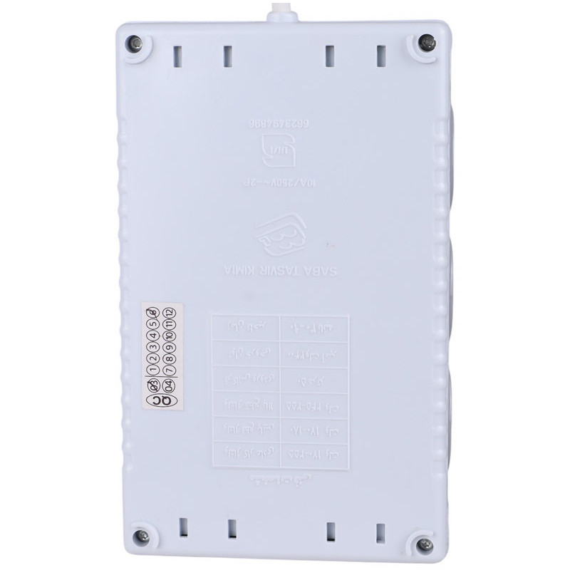 محافظ برق کامپیوتر و صوتی تصویری 6 خانه تیراژه T106 با کابل 1.8 متری