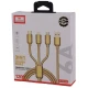 کابل 3 سر فست شارژ Earldom EC-IMC030 6A 1.2m
