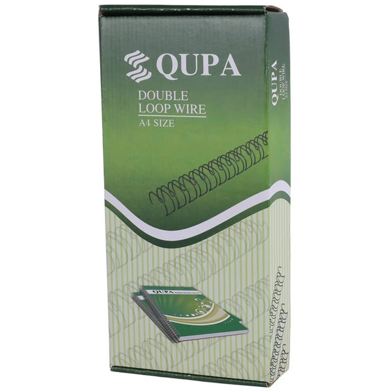 فنر دوبل صحافی کیوپا Qupa 6.4mm بسته 100 عددی