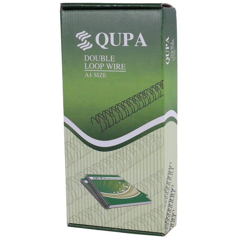 فنر دوبل صحافی کیوپا Qupa 6.4mm بسته 100 عددی
