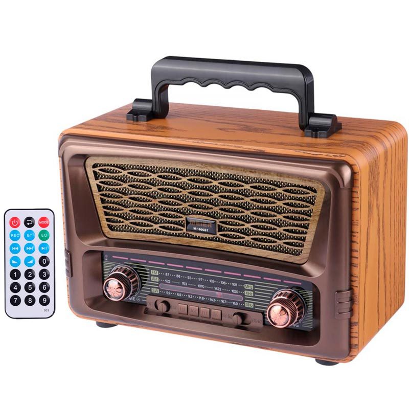 رادیو اسپیکر بلوتوثی رم و فلش خور Meier M-1806BT + ریموت کنترل