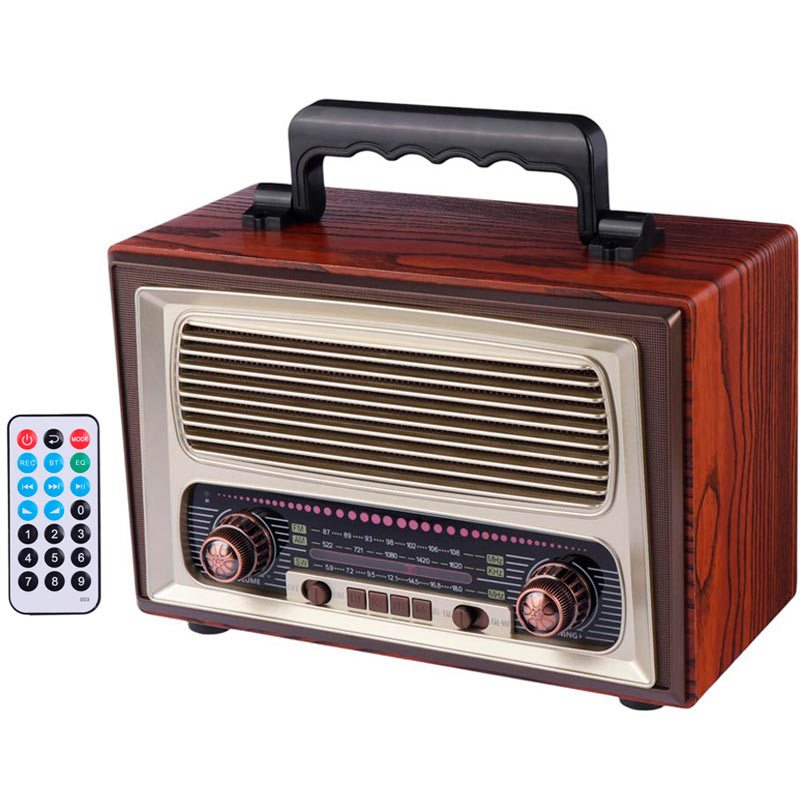 رادیو اسپیکر بلوتوثی رم و فلش خور Meier M-1808BT + ریموت کنترل