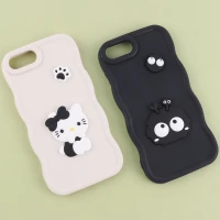 قاب موج دار آیفون iPhone 7 Plus / 8 Plus عروسک برجسته