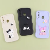 قاب موج دار سامسونگ Galaxy A20s عروسک برجسته محافظ لنزدار