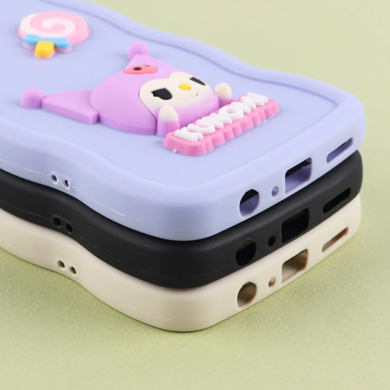 قاب موج دار سامسونگ Galaxy A20s عروسک برجسته محافظ لنزدار