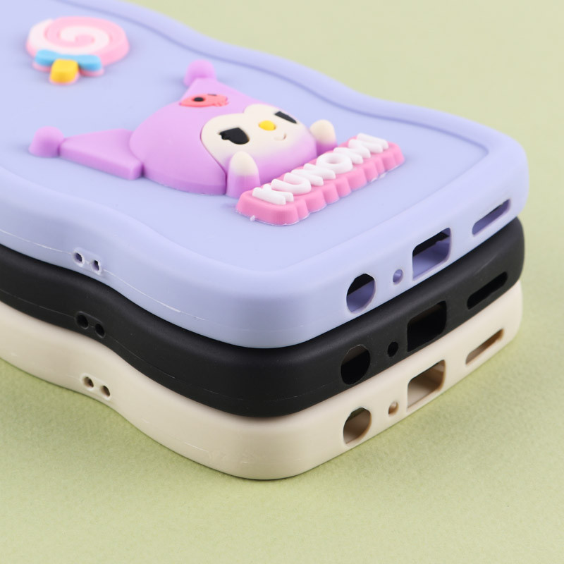 قاب موج دار سامسونگ Galaxy A20s عروسک برجسته محافظ لنزدار