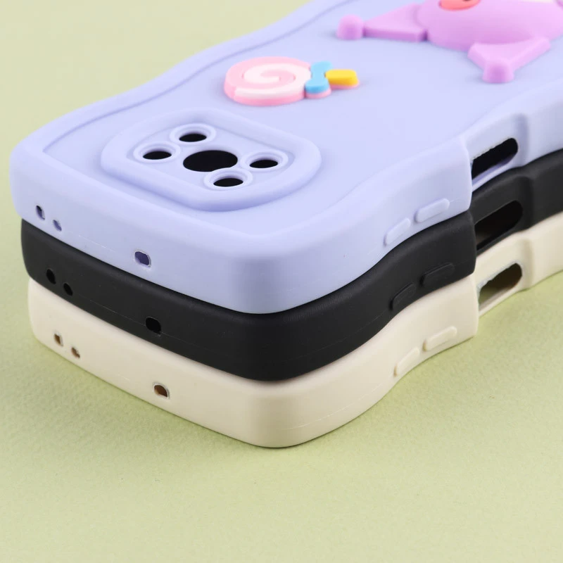قاب موج دار شیائومی Poco X3 / X3 NFC / X3 Pro عروسک برجسته محافظ لنزدار