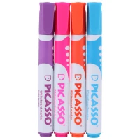 ماژیک وایت برد پیکاسو نوک گرد Picasso D-4236 بسته 4 عددی