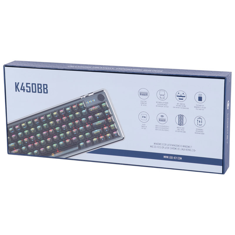 کیبورد بی سیم گیمینگ لاجی کی K450BB