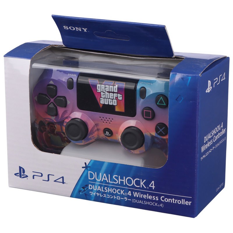 دسته بازی بی سیم SONY PlayStation 4 DualShock 4 High Copy طرح GTA VI