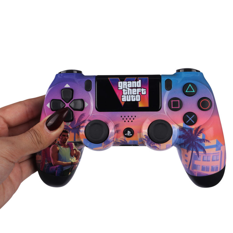 دسته بازی بی سیم SONY PlayStation 4 DualShock 4 High Copy طرح GTA VI