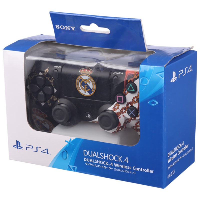 دسته بازی بی سیم SONY PlayStation 4 DualShock 4 High Copy طرح Real Madrid کد 3