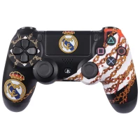 دسته بازی بی سیم SONY PlayStation 4 DualShock 4 High Copy طرح Real Madrid کد 3