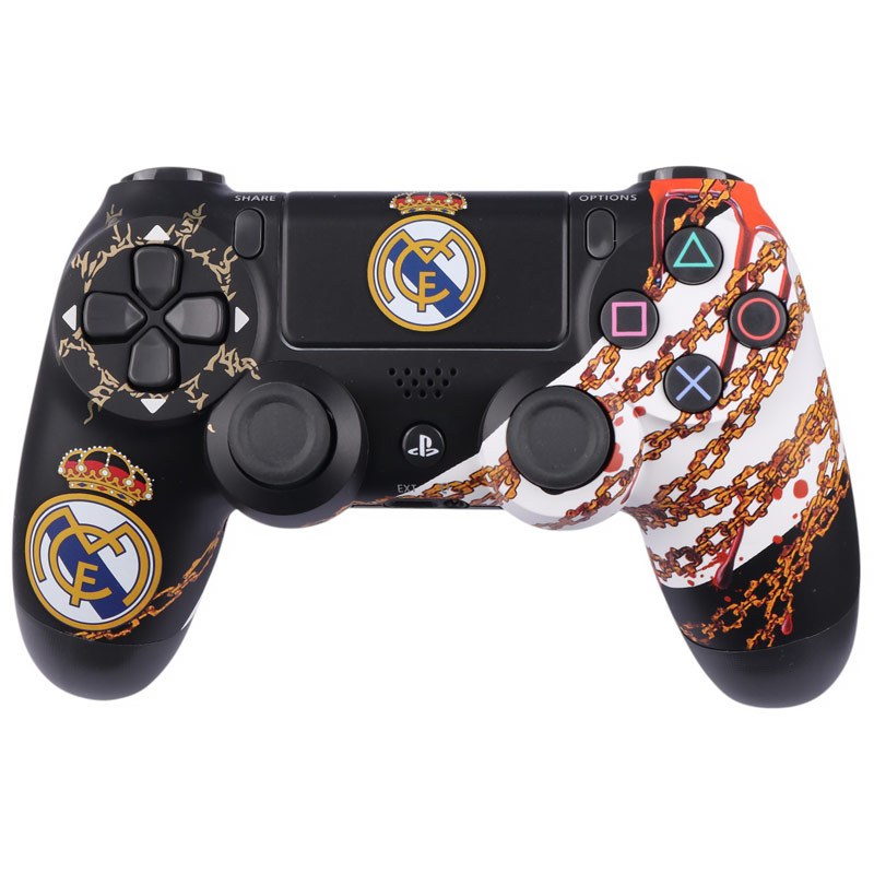 دسته بازی بی سیم SONY PlayStation 4 DualShock 4 High Copy طرح Real Madrid کد 3