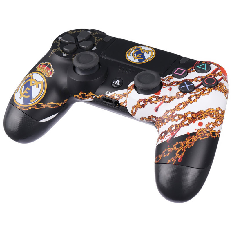 دسته بازی بی سیم SONY PlayStation 4 DualShock 4 High Copy طرح Real Madrid کد 3
