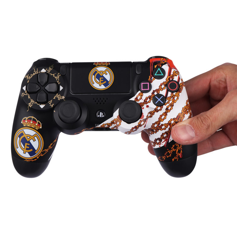 دسته بازی بی سیم SONY PlayStation 4 DualShock 4 High Copy طرح Real Madrid کد 3