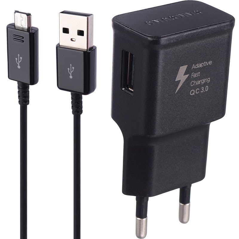 شارژر دیواری فست شارژ Samsung S7 EP-TA20EWE 2A + کابل میکرو یو اس بی