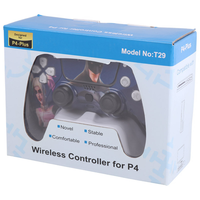 دسته بازی بی سیم طرح پلی استیشن فایو P4-Plus T29 Batman Fortnite PS4 / PC