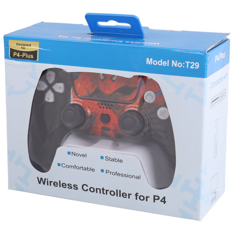 دسته بازی بی سیم طرح پلی استیشن فایو P4-Plus T29 Spider Man PS4 / PC کد 2