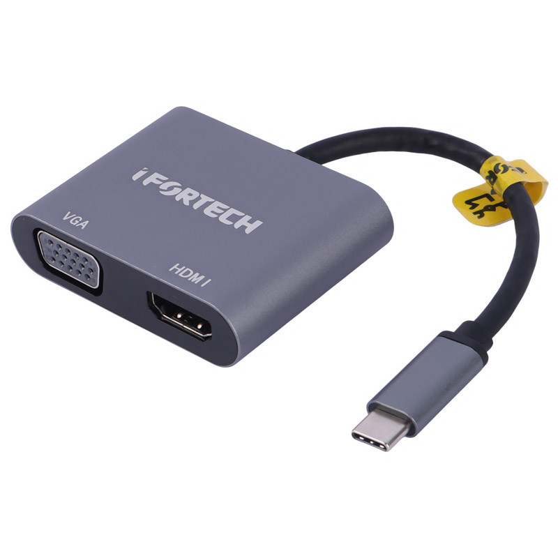 تبدیل Type-C به HDMI/VGA آیفورتک HC-10