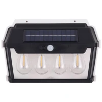 چراغ دیواری سنسوردار خورشیدی HW999-4W