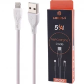 کابل آیفونی فست شارژ Cherlo CH-IP09 5A 1m