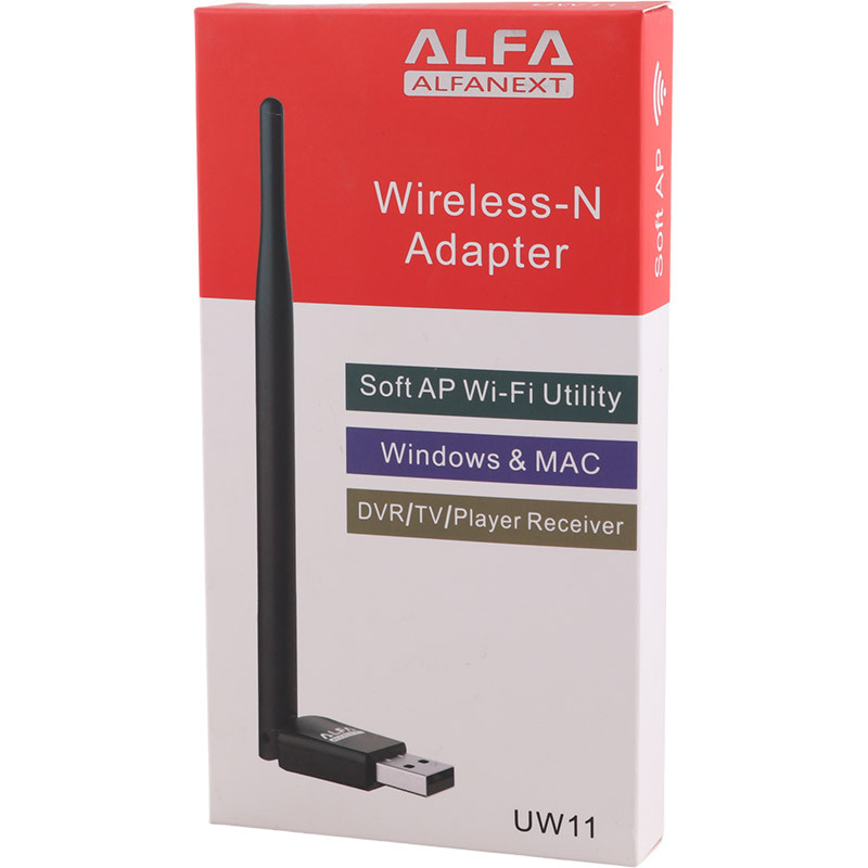 کارت شبکه بی سیم آنتن دار Alfa UW11 150Mbps