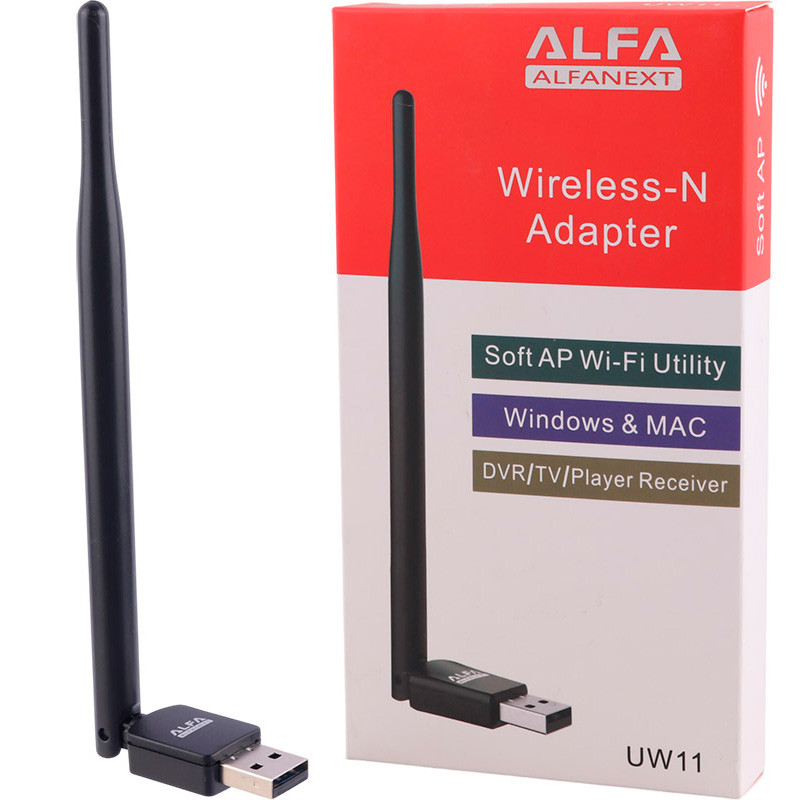 کارت شبکه بی سیم آنتن دار Alfa UW11 150Mbps