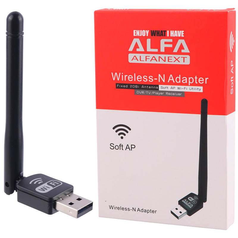 کارت شبکه بی سیم آنتن دار Alfa UW10 150Mbps