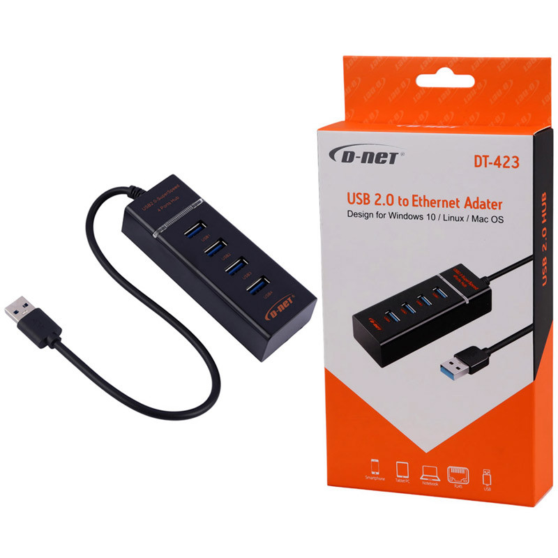 هاب 4 پورت USB 2.0 دی نت DT-423