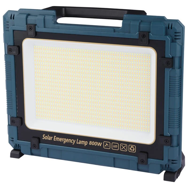 پروژکتور سیار شارژی و پاور بانک خورشیدی W8109-3