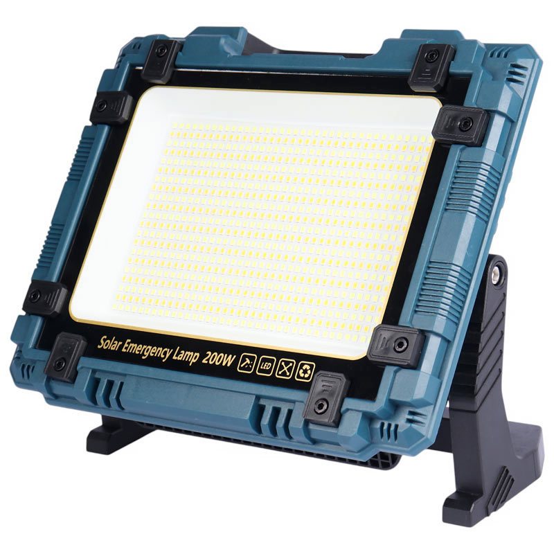پروژکتور سیار شارژی و پاور بانک خورشیدی W8109-1