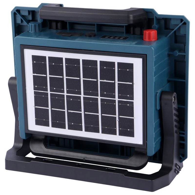 پروژکتور سیار شارژی و پاور بانک خورشیدی W8109-1